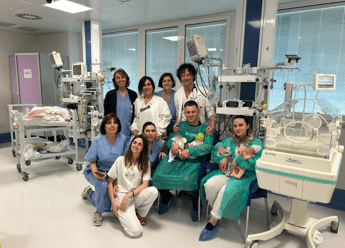 Al San Camillo di Roma 4 gemelli prematuri, curati e tornati a casa dopo 50 giorni