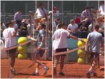 Bellucci, tensione a Madrid: non stringe la mano a Dzumhur – Video