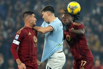 Derby Lazio-Roma 1-1, Soulé risponde a Romagnoli