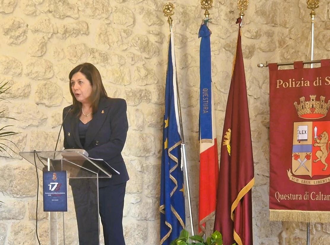 Caltanissetta. Il discorso del Questore Pinuccia Albertina Agnello durante la cerimonia del 173° Anniversario della fondazione della Polizia di Stato