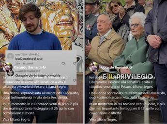 “La più nazista di tutte”, odio social contro Segre dopo cerimonia 25 aprile a Pesaro