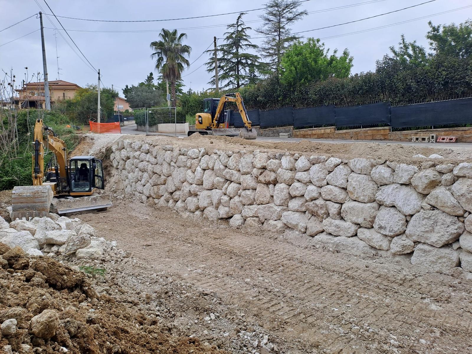 Caltanissetta. Ultimati lavori del torrente Pinzelli: accesso sicuro alla strada interessata dallo smottamento