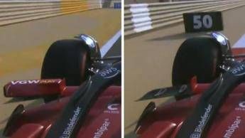 Leclerc, che succede? Si stacca lo specchietto della Ferrari nelle libere – Video