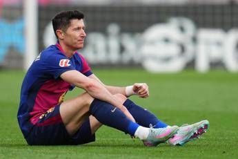 Lewandowski, lesione alla coscia sinistra. Con l’Inter ci sarà?