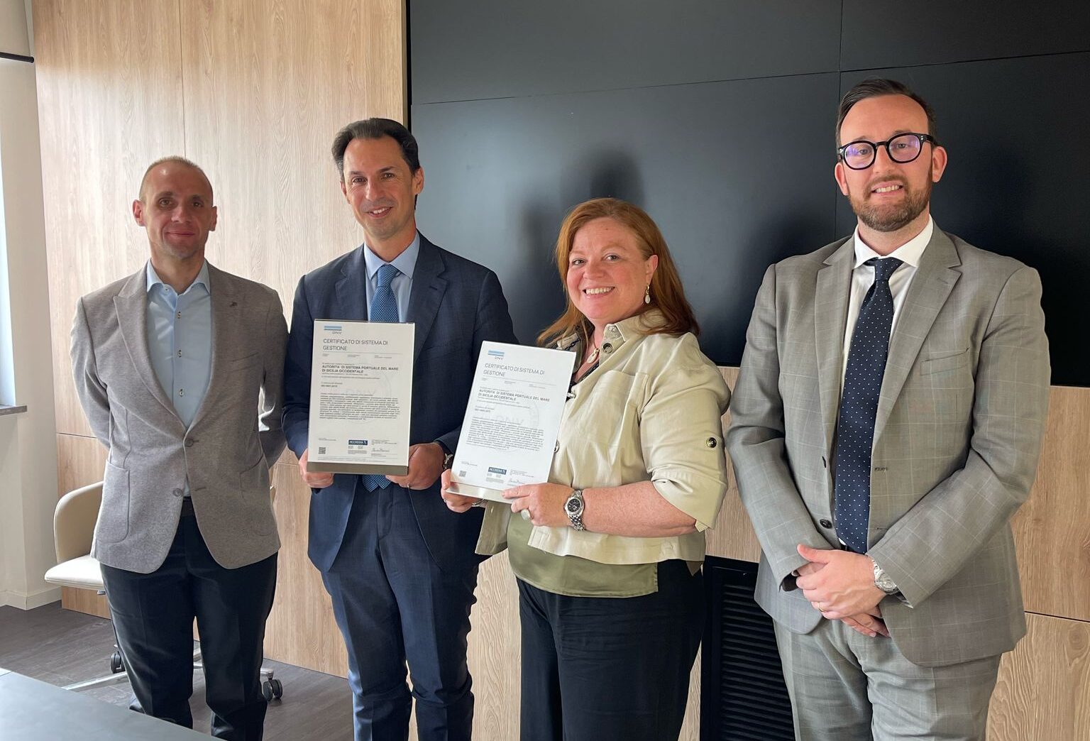 L’Autorità di Sistema portuale del Mare di Sicilia occidentale ottiene le certificazioni ISO 9001 e ISO 14001 con DNV
