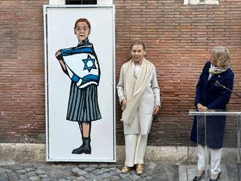Roma, svelato murale per Edith Bruck: era stato vandalizzato a Milano