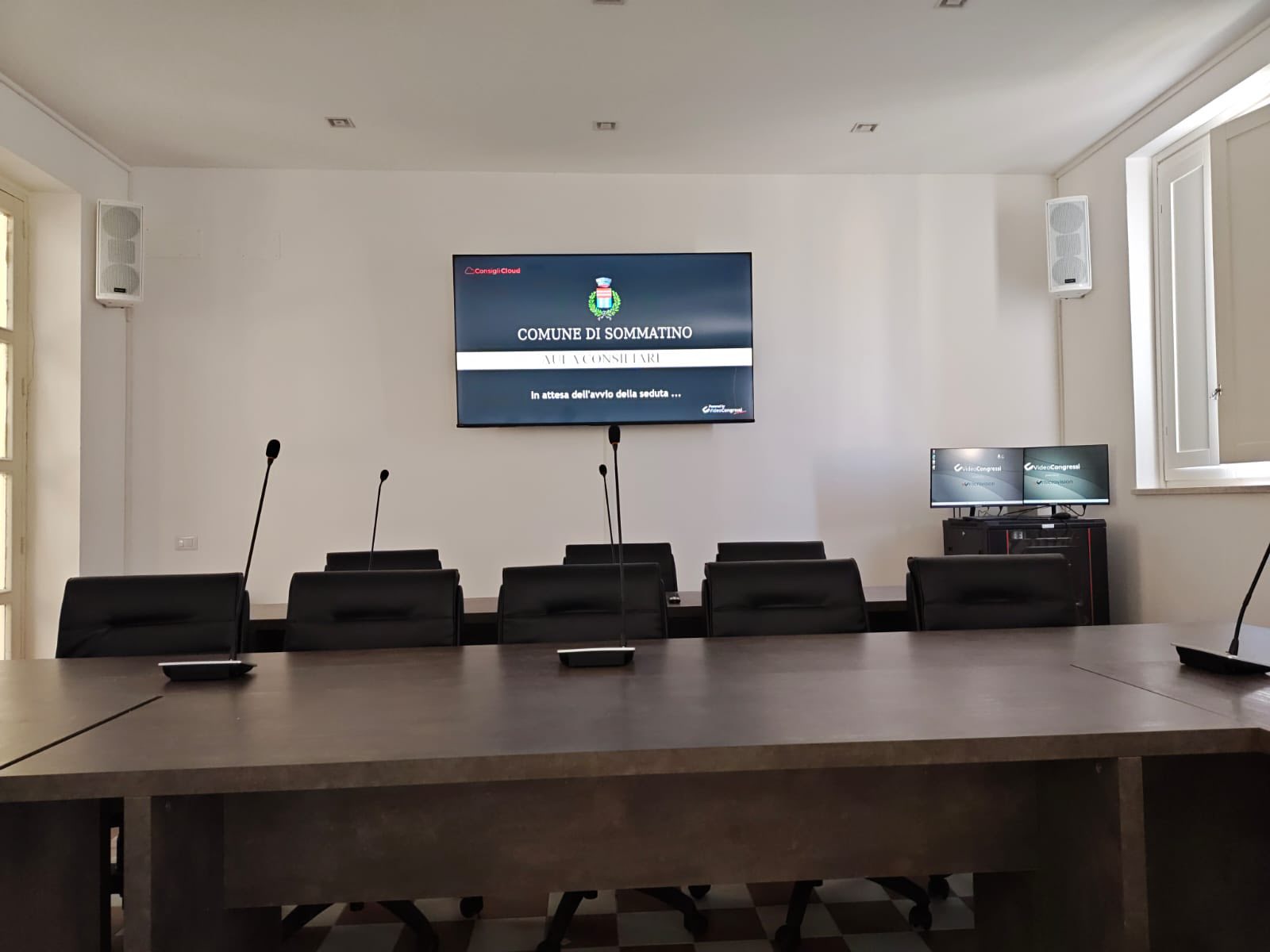Sommatino. Installata la strumentazione per la digitalizzazione delle sedute nell’aula consiliare