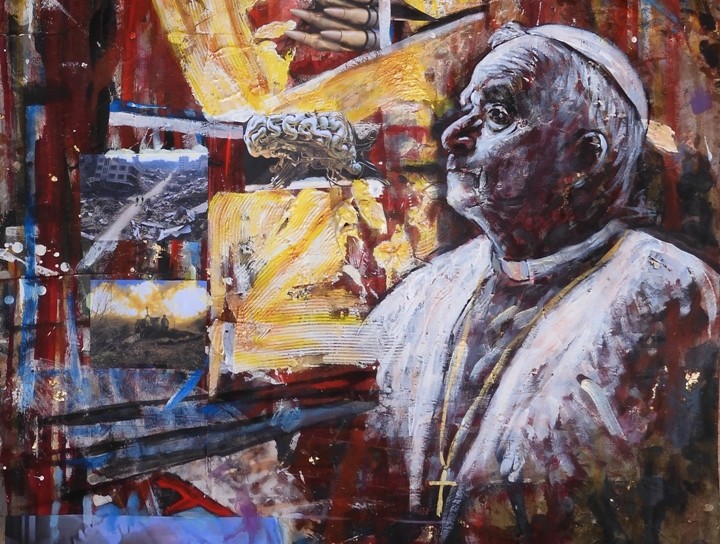 L’artista nisseno Francesco Guadagnuolo realizza l’icona rinnovata di Papa Leone XIV in occasione della 1^ Messa del suo nuovo Pontificato