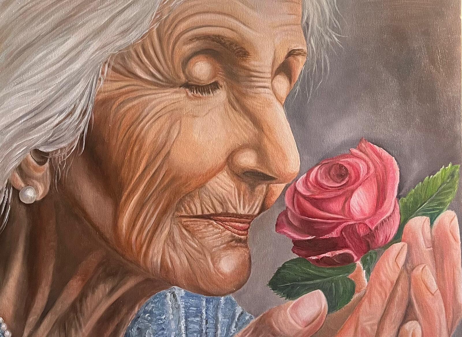 Mussomeli, la pittrice Maria Teresa Canalella alla mostra internazionale “Charm of Art” a Parigi con la sua opera “Il profumo della memoria”