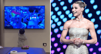 Michelle Hunziker all’Eurovision, la reazione del nipotino Cesare: “Ma è nonna!”