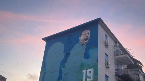 Dedicato murales a Totò Schillaci al Cep di Palermo: lo ha realizzato Igor Scalisi Palminteri