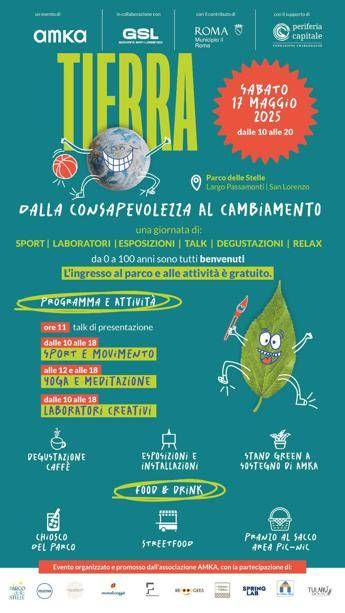 Sabato a Roma (San Lorenzo) ‘Tierra’, evento dedicato a benessere, ecologia e sostenibilità