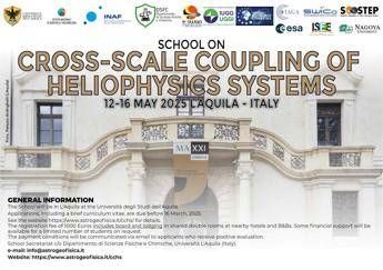 Scuola Internazionale di Eliofisica all’Aquila: un focus sul coupling multi-scala dei sistemi