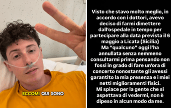Shade, lo sfogo dall’ospedale: “Mi hanno annullato il concerto, pensano che non ce la faccio”
