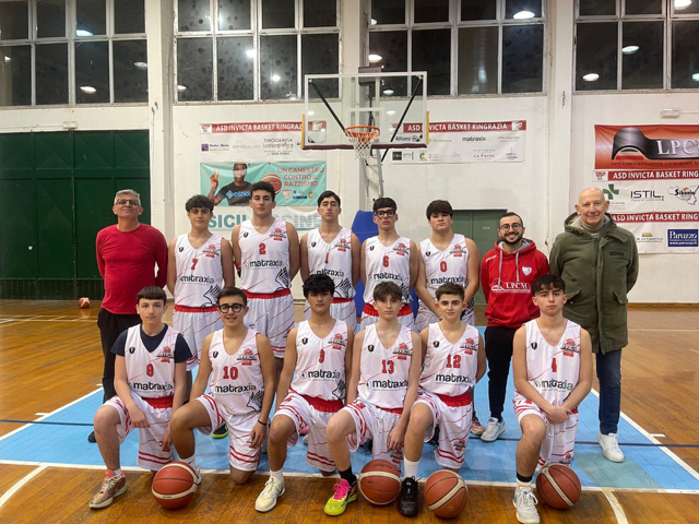 Basket maschile Under 17. L’Invicta batte di misura 59-57 la Fortitudo Agrigento: conquistata la 10^ vittoria