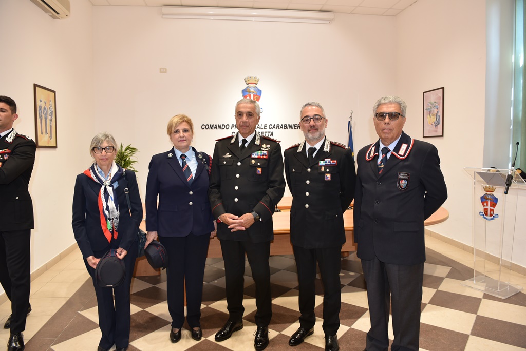 Caltanissetta. Saluto di commiato del Comandante della Legione Carabinieri “Sicilia”, gen. Giuseppe Spina, presso la Caserma Guccione