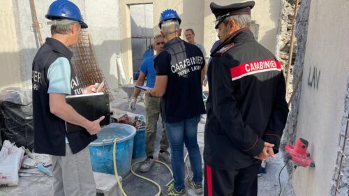 Caltanissetta. I Carabinieri intensificano controlli nei cantieri: elevate sanzioni per 30 mila euro