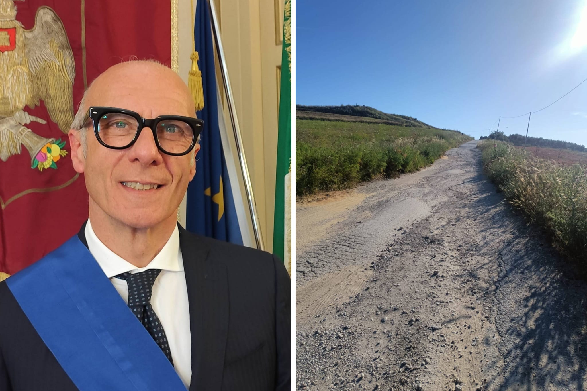 Petizione  per la provinciale 233 di Villalba dissestata, Tesauro annuncia interventi già in settimana