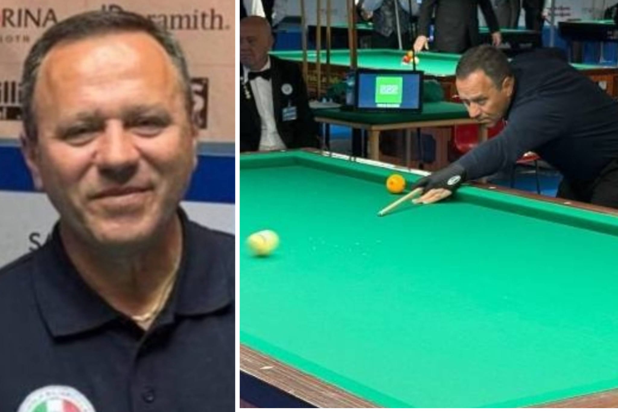 Il nisseno Fabrizio Cortese guida il ranking nazionale della Carambola a tre sponde e vola verso il mondiale