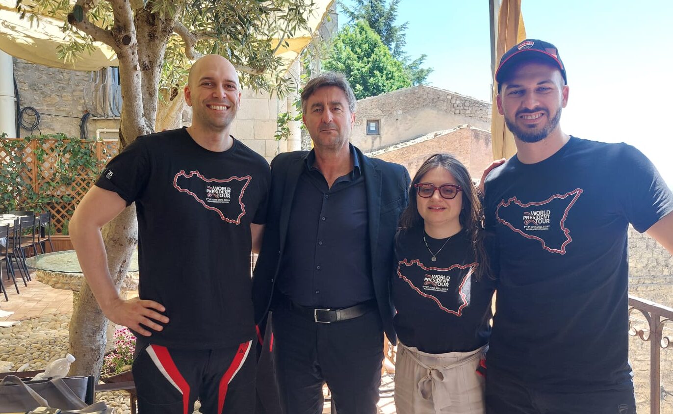 A Gangi tappa del “world president tour della Ducati”
