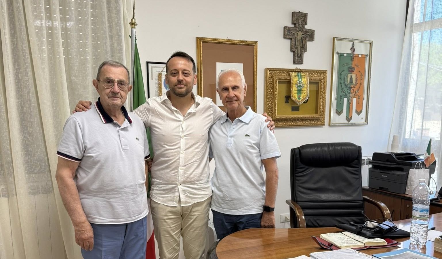 Delia. Il sindaco Bancheri ha ricevuto il Generale dei Carabinieri Angiolo Pellegrini dal 2006 in pensione