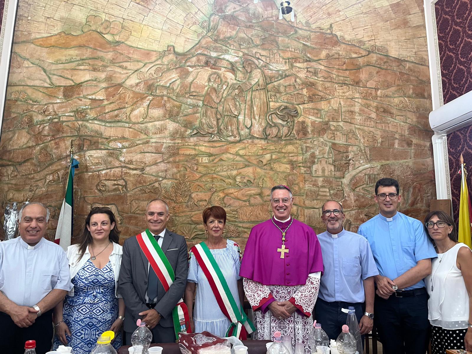 Sommatino. Delegazione sommatinese ad Agira per le celebrazioni per il 1750° anniversario della nascita di Santa Margherita