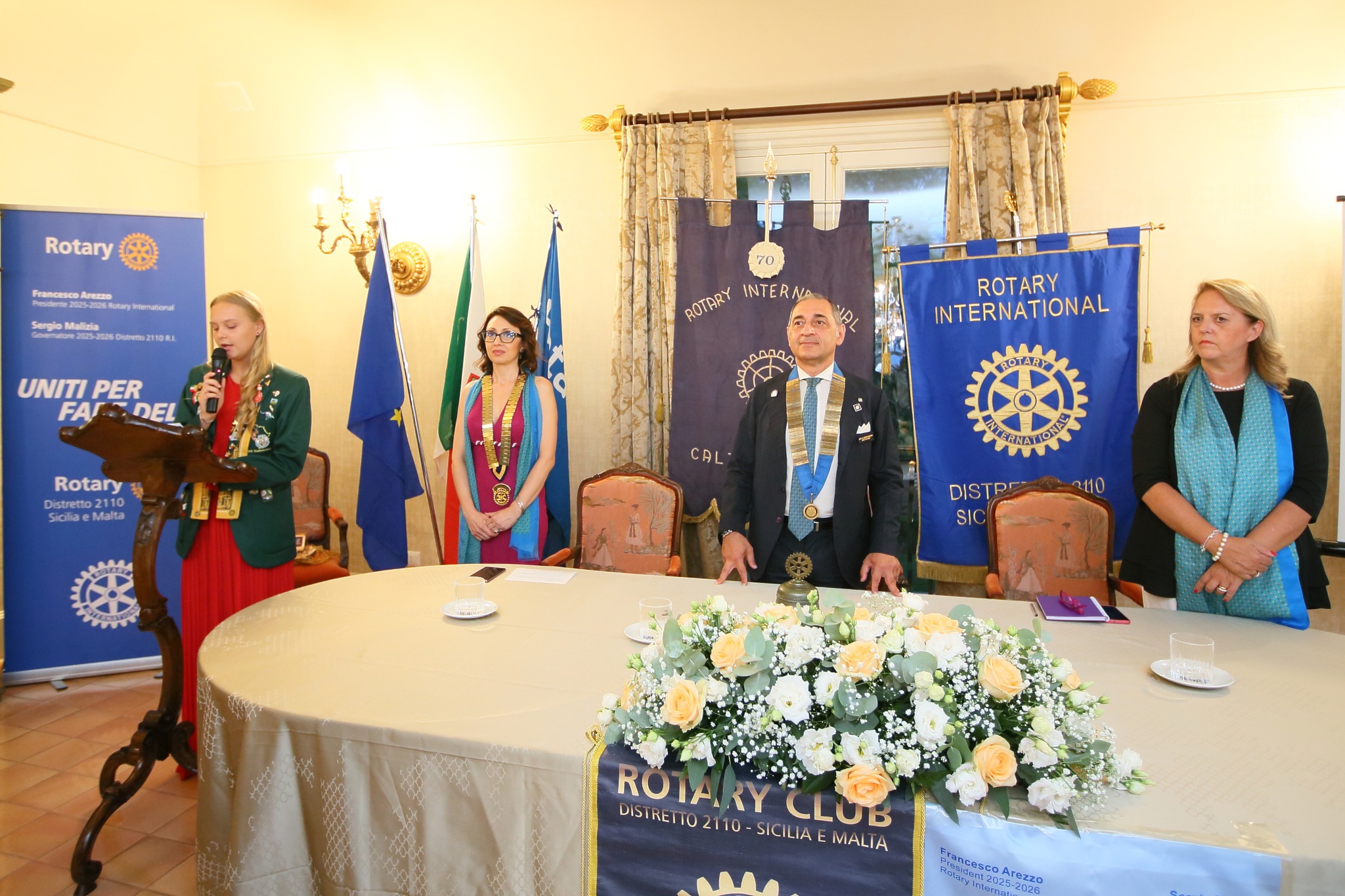 Caltanissetta. Il Rotary Club ha accolto il Governatore del Distretto 2110 – Sicilia Malta