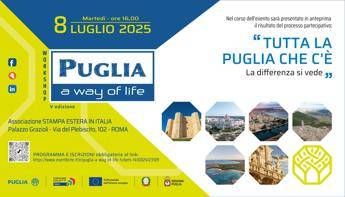 A Roma la V edizione di ‘Puglia, a way of life’ con il governatore Emiliano
