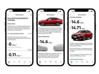 BMW integra l’impronta di CO2 nell’app