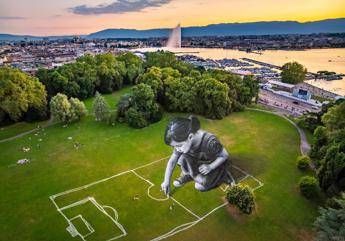 Europei calcio femminile, a Ginevra il dipinto ‘naturale’ che sta incantando il mondo