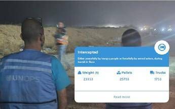 Gaza, perché l’aiuto non arriva: le tonnellate sequestrate dalle milizie armate