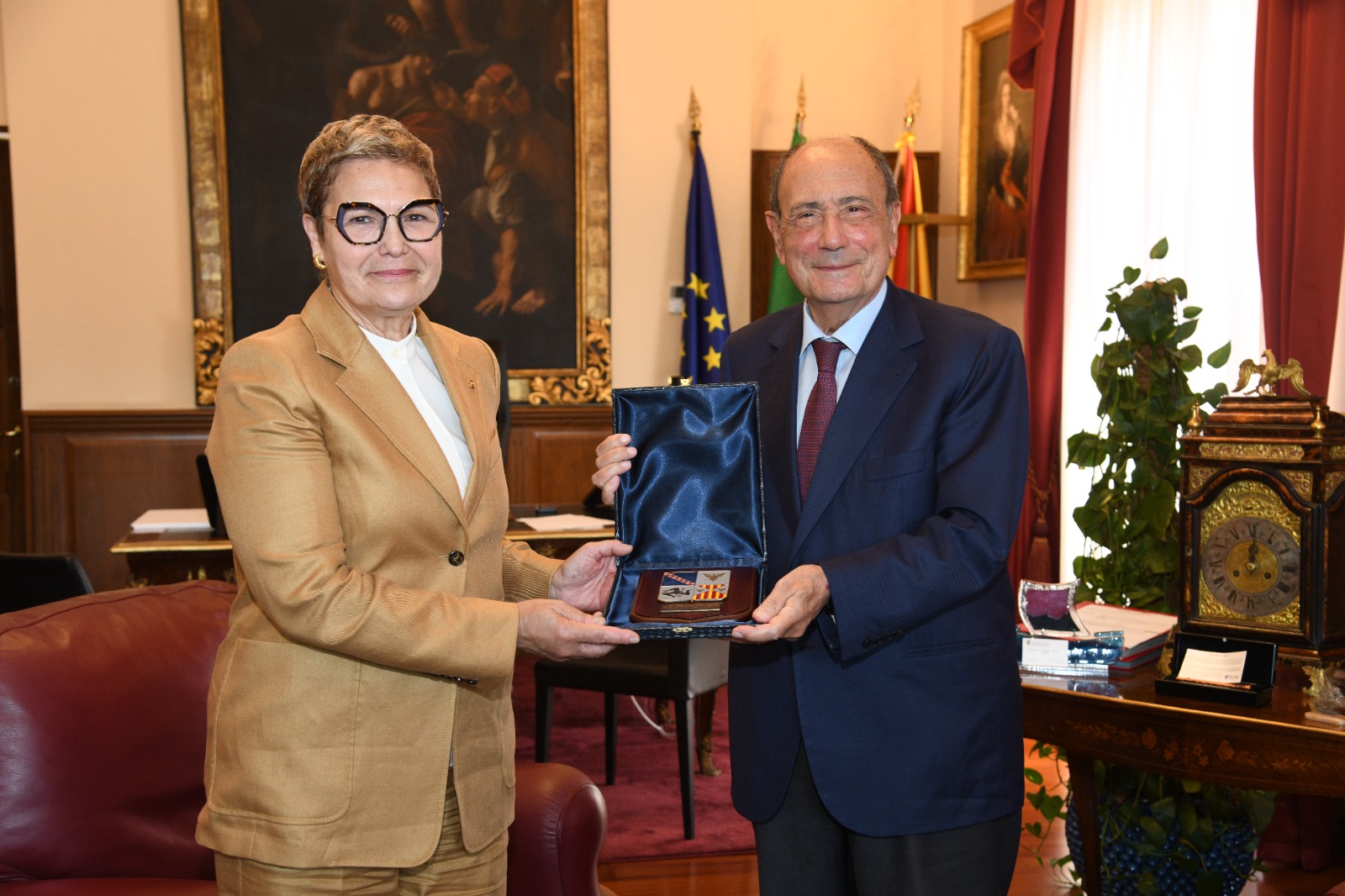 Palazzo d’Orléans, Schifani riceve il prefetto di Trapani Daniela Lupo