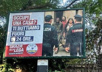 Roma, manifesti Lega su dl sicurezza diventano un caso: si accende scontro con Campidoglio