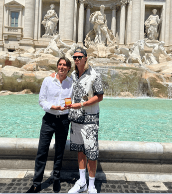 ‘Vacanze romane’ di Haaland, da Fontana di Trevi a Piazza di Spagna
