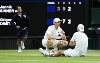 Wimbledon, Sinner ai quarti: Dimitrov prima domina, poi si ritira
