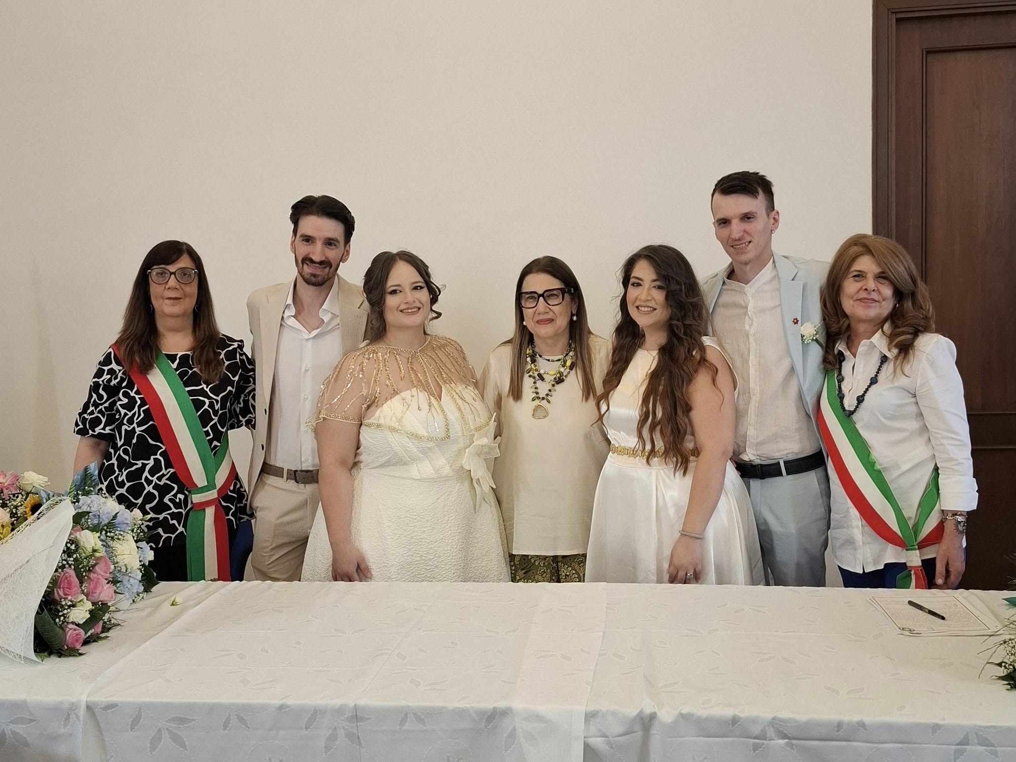 Caltanissetta. Celebrato al Foyer del Comune doppio matrimonio di due fratelli con due sorelle