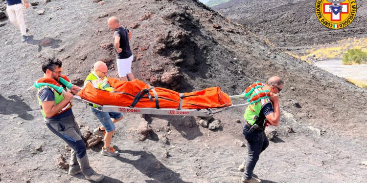 Doppio intervento sull’Etna del Corpo Nazionale di Soccorso Alpino Speleologico