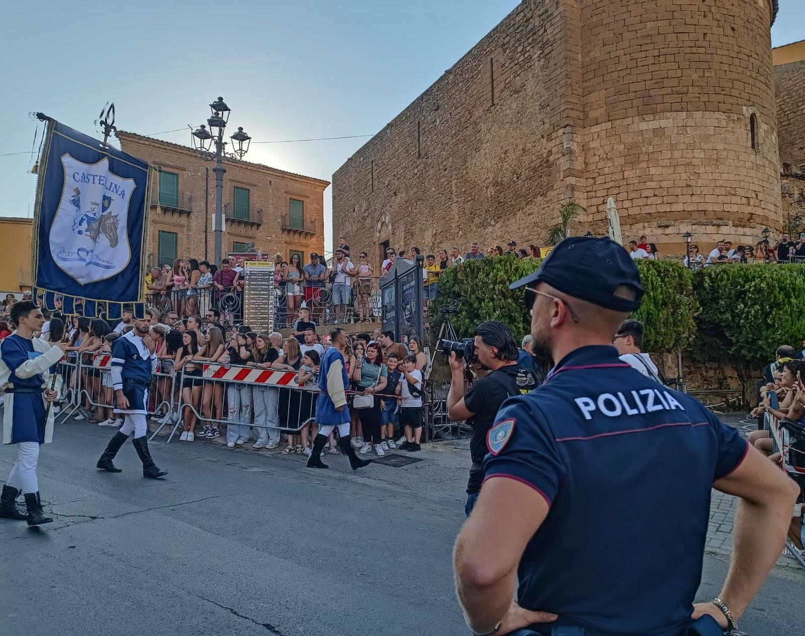 Piazza Armerina. La Polizia garantisce l’ordine e la sicurezza durante la 70^ edizione del “Palio dei Normanni”