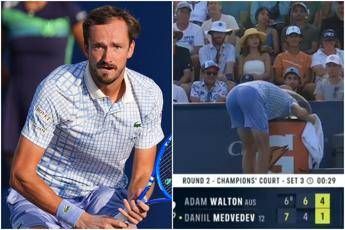 Medvedev, crisi senza fine: eliminato a Cincinnati. E mette la testa nel frigo