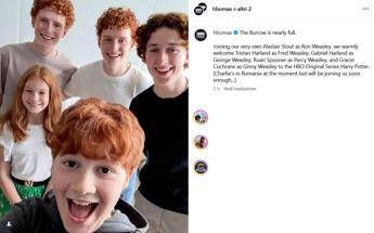 Serie tv ‘Harry Potter’, svelati i nuovi volti della famiglia Weasley