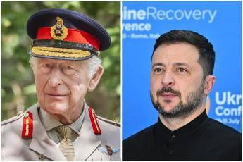 Zelensky ringrazia re Carlo: “Una vera fonte d’ispirazione”