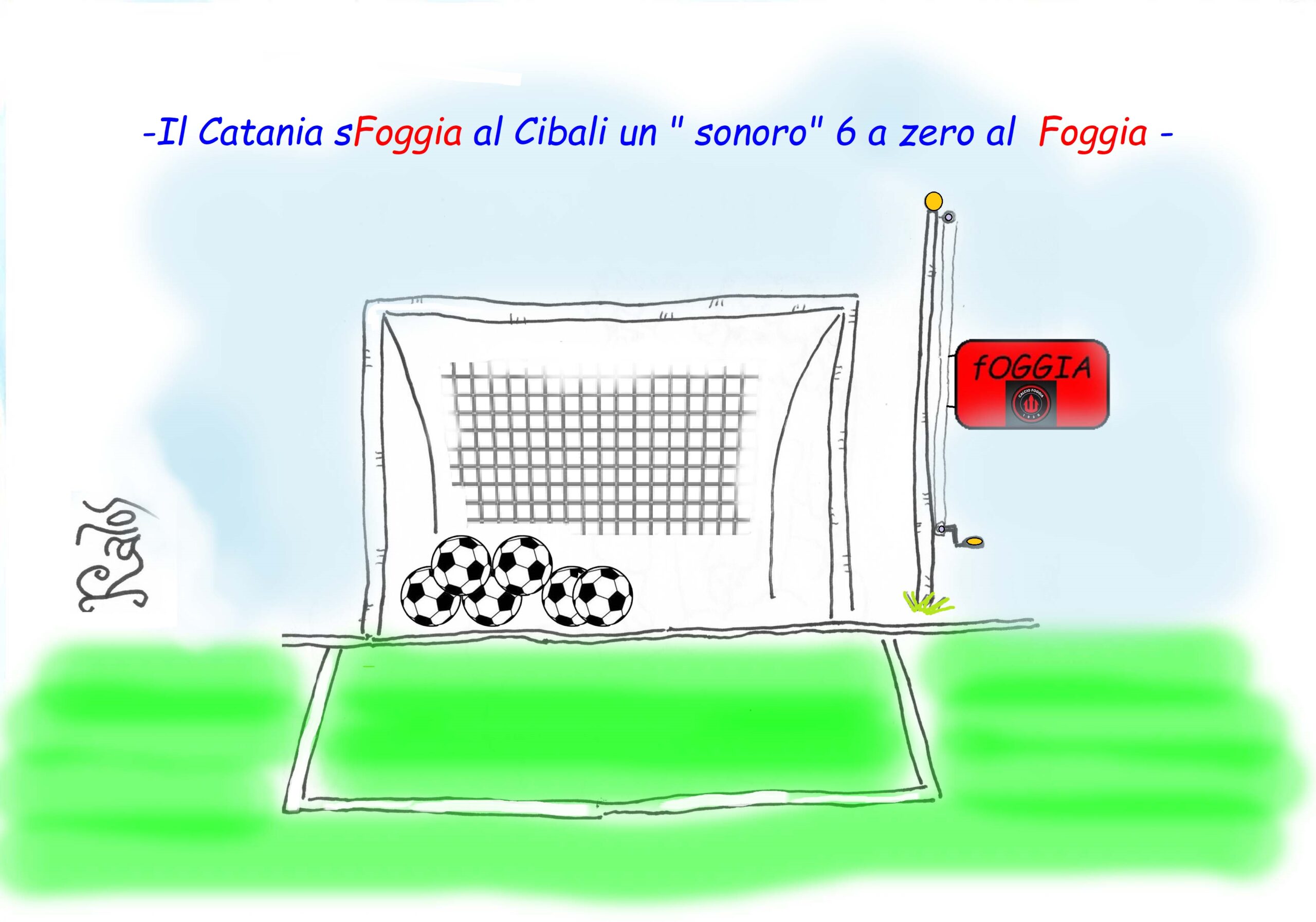 Il Catania parte a razzo all’esordio del campionato di serie C : travolge il Foggia 6 a zero.