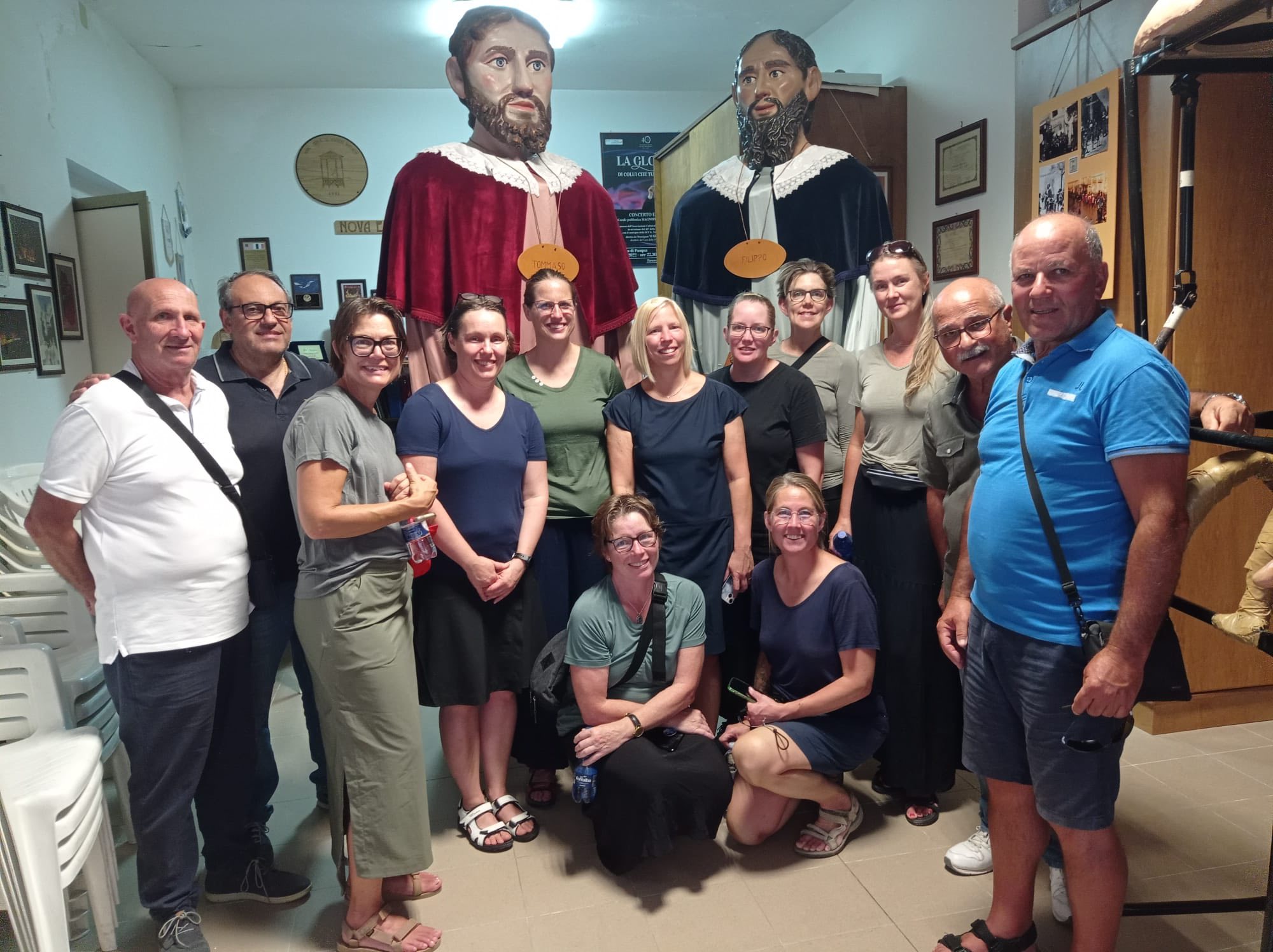 San Cataldo. Le camminatrici svedesi affascinate dai Sanpaoloni