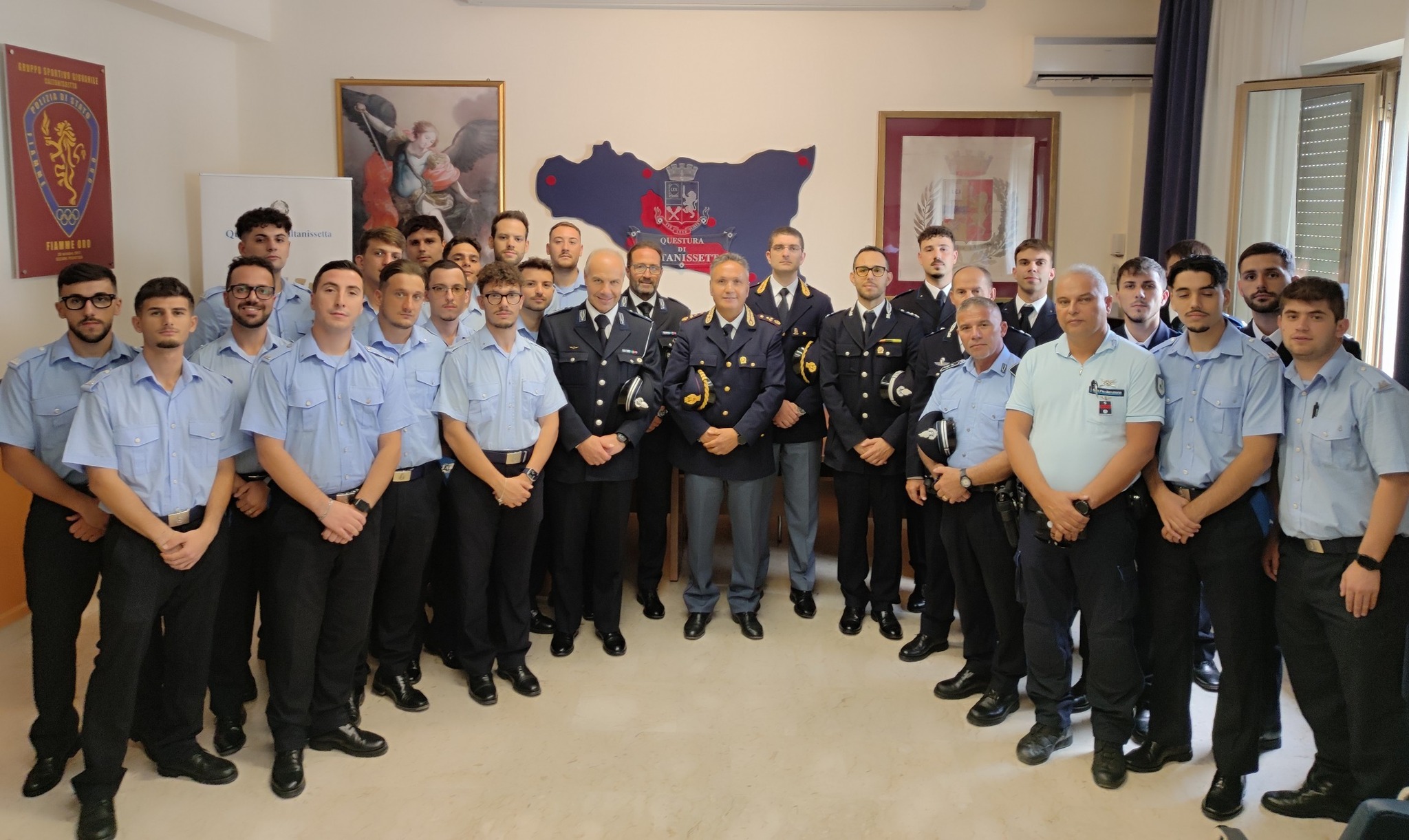 Caltanissetta. Visita in Questura di 25 allievi Agenti di Polizia Penitenziaria