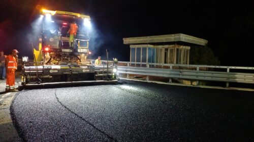 A19 Palermo – Catania. Completata sovrastruttura stradale delle rampe nello svincolo di Enna con la pavimentazione drenante