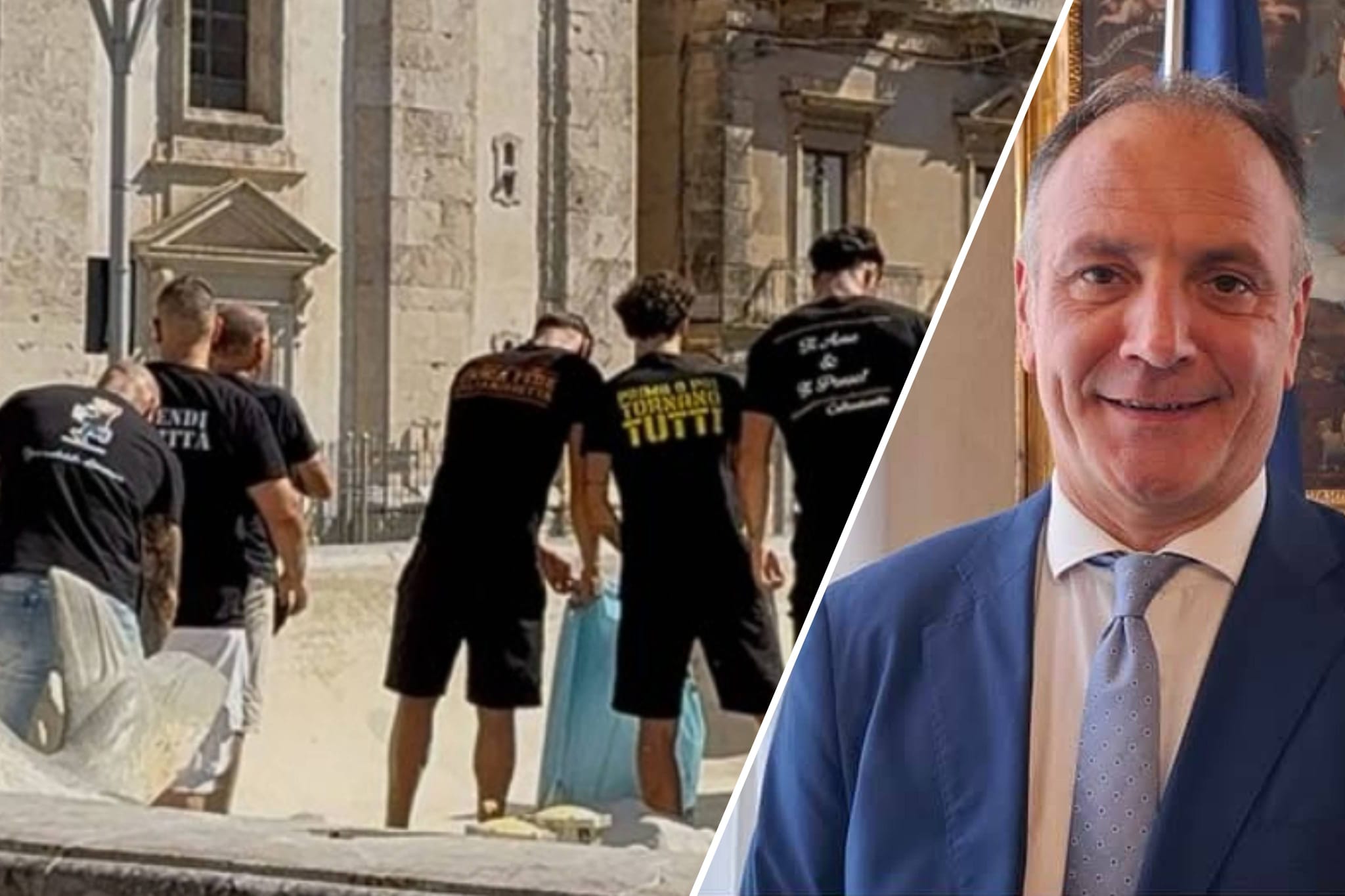 La pulizia della fontana del Tritone, l’assessore Olivo: “Un grazie agli ultras della Nissa e a tutti quei cittadini che con le loro azioni fanno fiorire la nostra città”