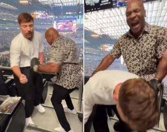 “Puoi colpirmi” e Tyson stende Mr. Beast, lo youtuber va ko