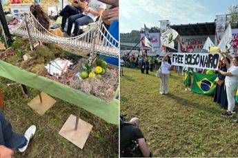 Salamelle, Alberto da Giussano e Bolsonaro: la fede padana sul pratone di Pontida