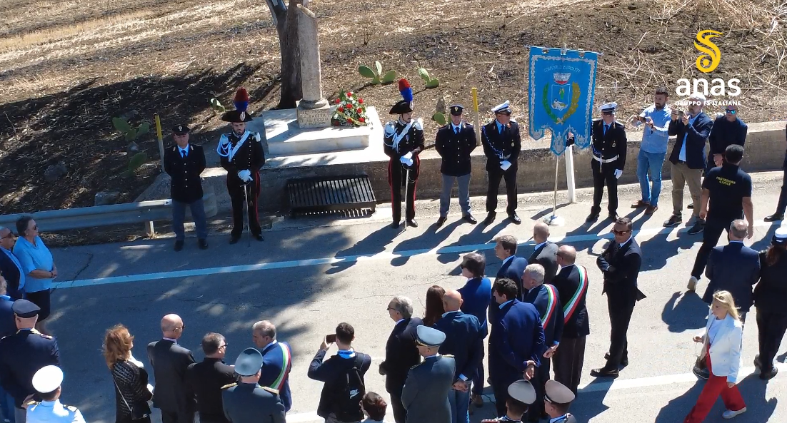 Sicilia. Anas, sulla SS640 reso omaggio al giudice antimafia Antonino Saetta