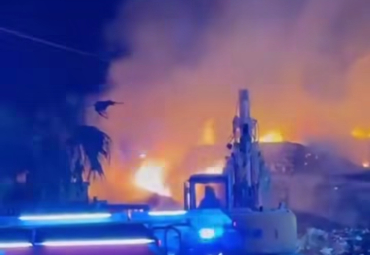 Incendio in azienda rifiuti speciali, allarme nell’Agrigentino